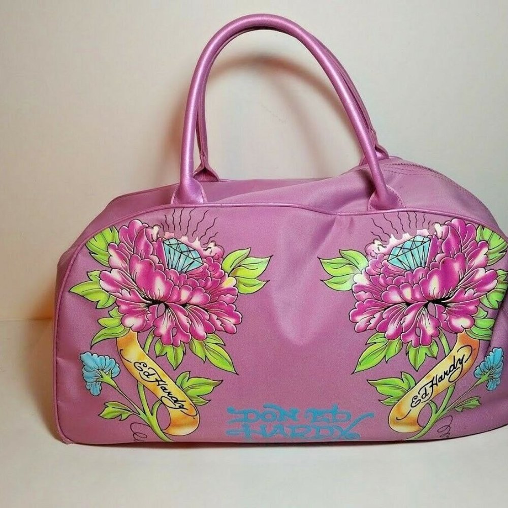 Ed Hardy Authentic Duffel Gym Travel Weekender Bag